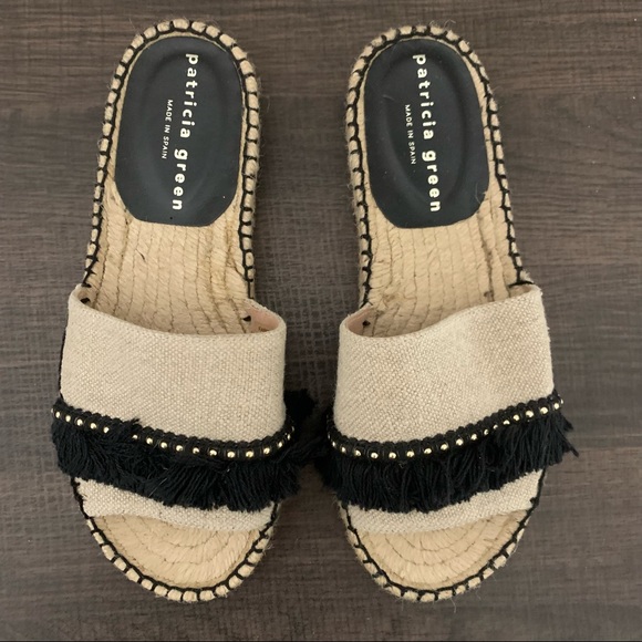 Patricia Green espadrille fringe slides size 6 - Picture 5 of 10